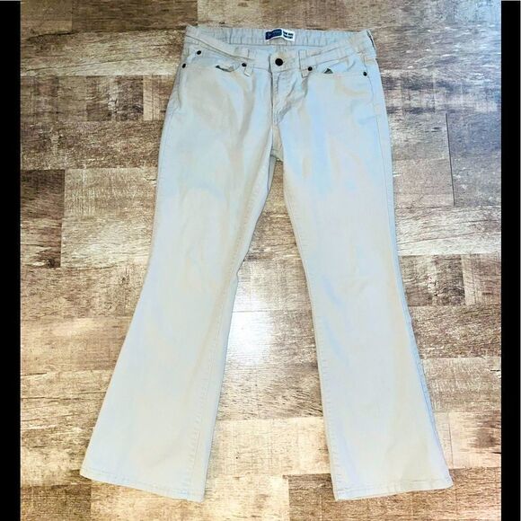 Levi Strauss Signature Khaki Low-Rise Boot-Cut Pants Size 10 Short - Picture 1 of 4
